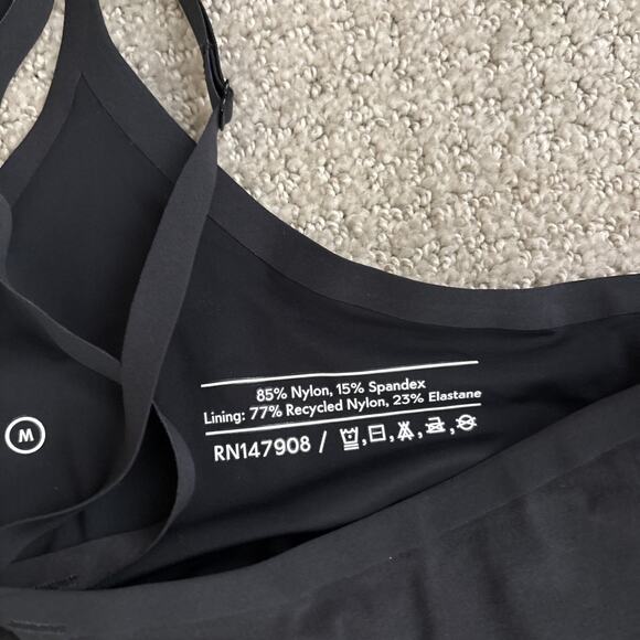 Outdoor Voices Sz M Black The Exercise Dress Racerback Athletic Shorts Yoga NWT - Picture 4 of 11